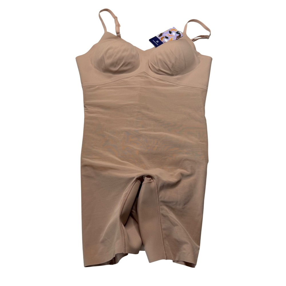 HONEYLOVE Liftwear Low Back Bodysuit Sand Mesh Women's XL NWT Sculpting Slim